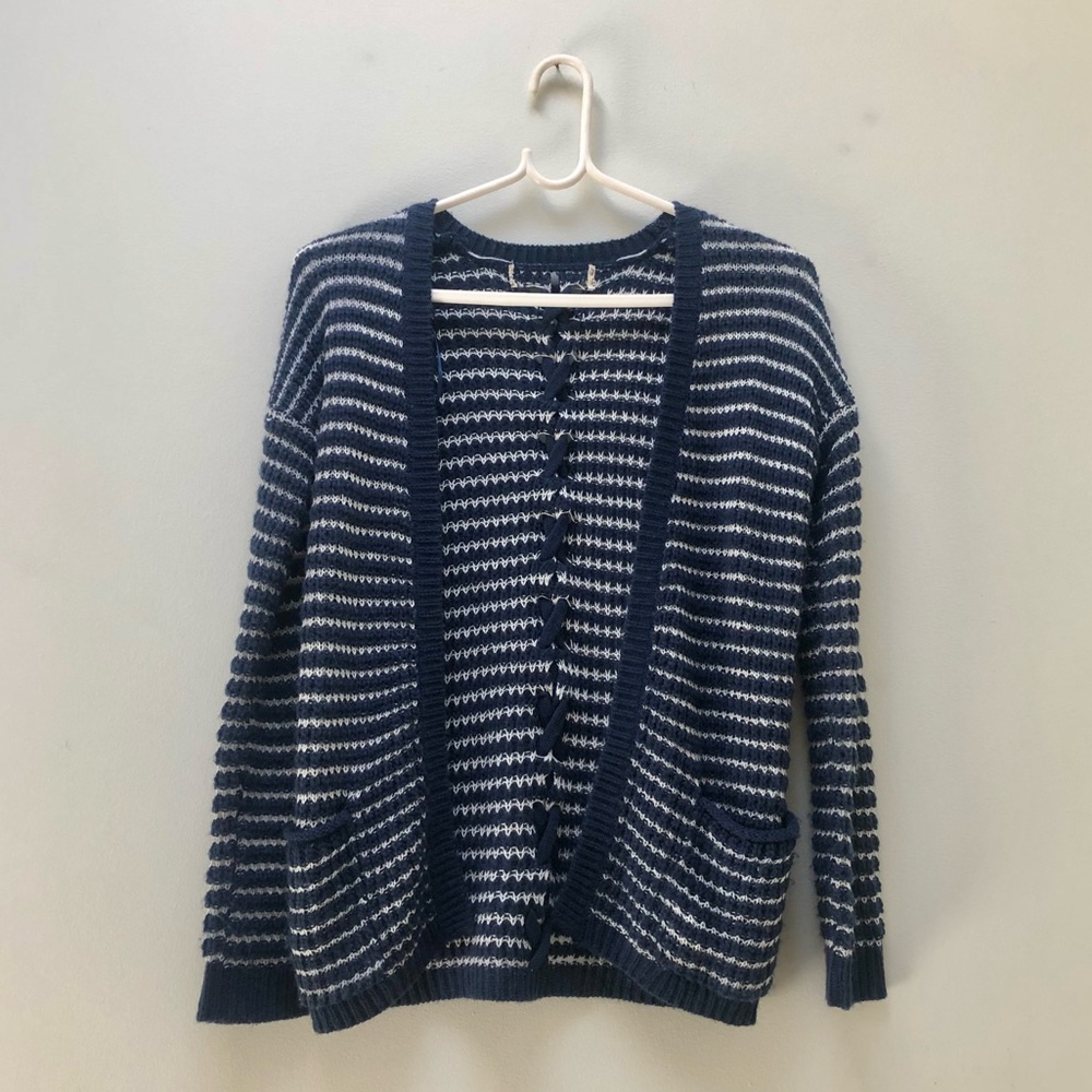 Striped Knit Cardigan